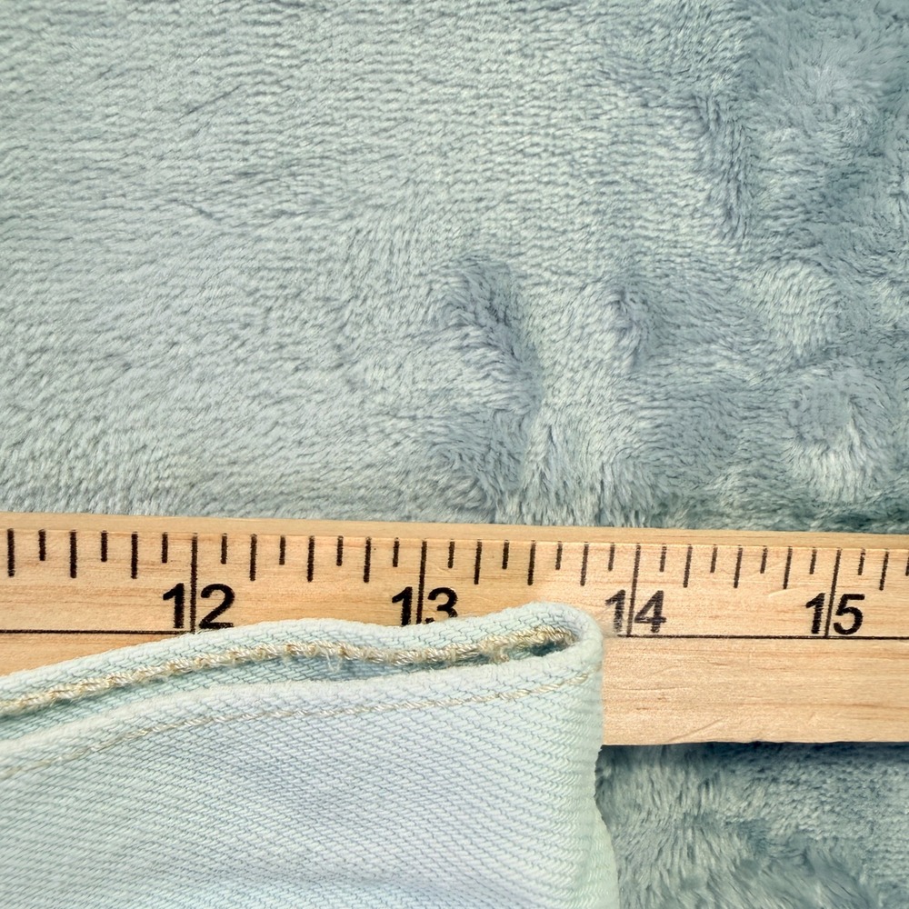 Levis 501 Original Distressed Cut Off Shorts Light Wash Blue Measures 27 Size 25 - Picture 8 of 13